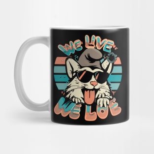 Smurf Cat - We Live We Love Mug